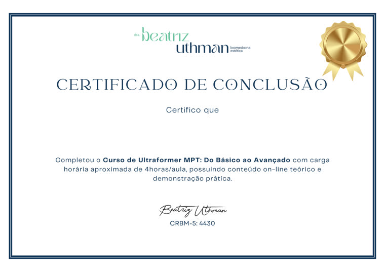 Modelo do certificado digital de conclusão do curso