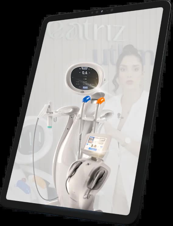 Material do curso aberto em um tablet